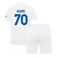 Camiseta Inter Milan Alexis Sanchez #70 Visitante Equipación para niños 2023-24 manga corta (+ pantalones cortos)